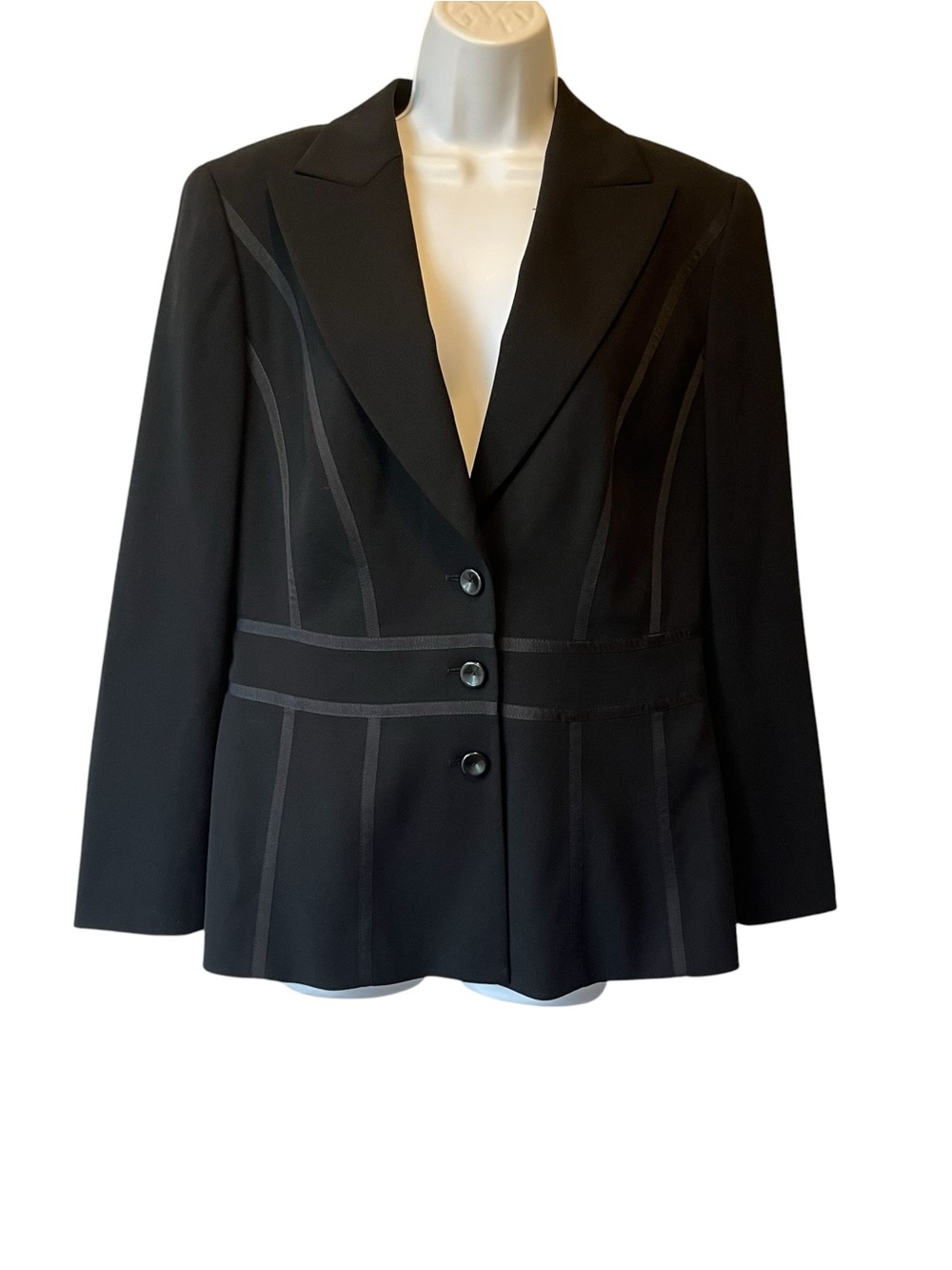 Escada Wool blend blazer jacket Black Size 40 Medium Womens Career Business